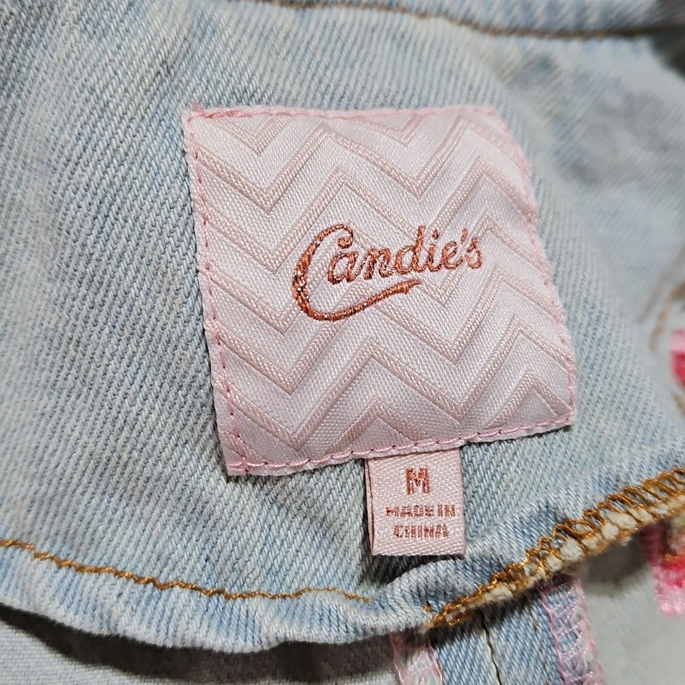 Candie's Denim Embrodered Bohemian Denim Jacket - Picture 11 of 13